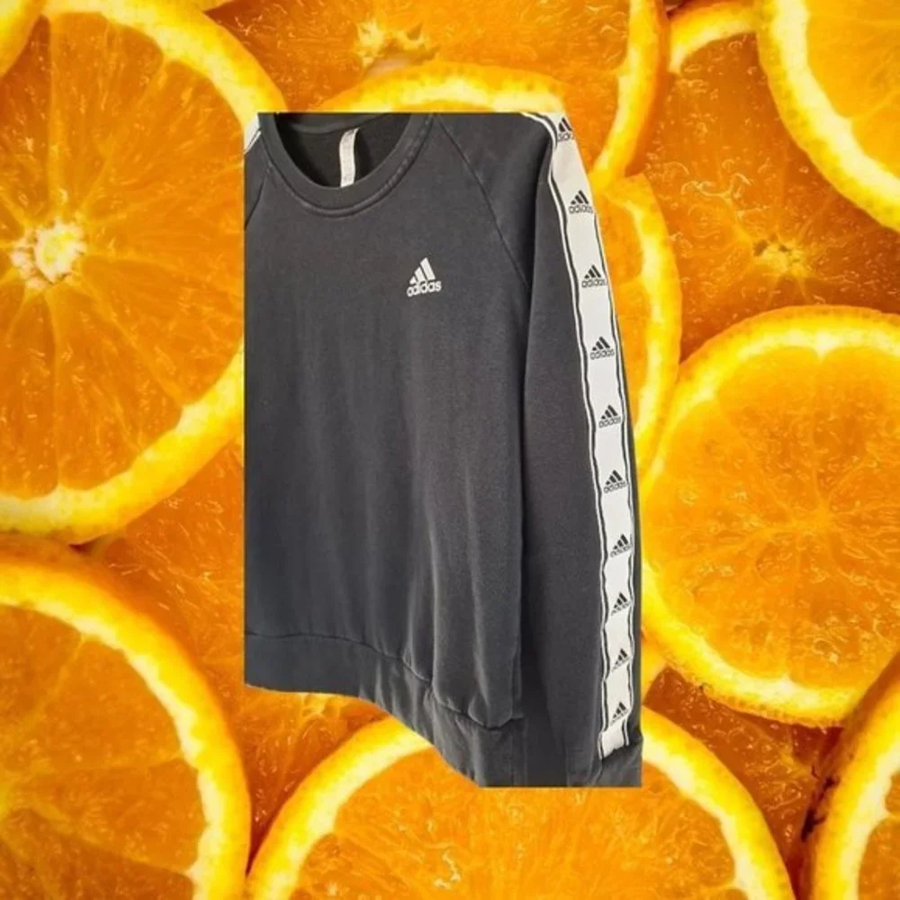 Black‎ Adidas Sweatshirt With Adidas Down the Sleeves Size S